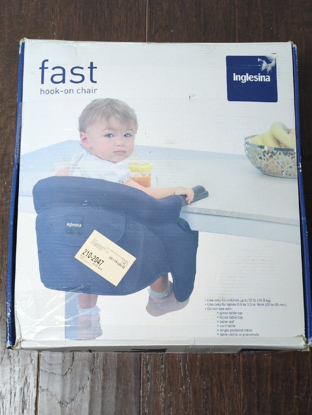Inglesina Fast Table Chair Hook On Portable Baby High Chair In Black